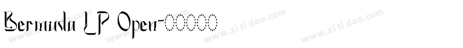 Bermuda LP Open字体转换